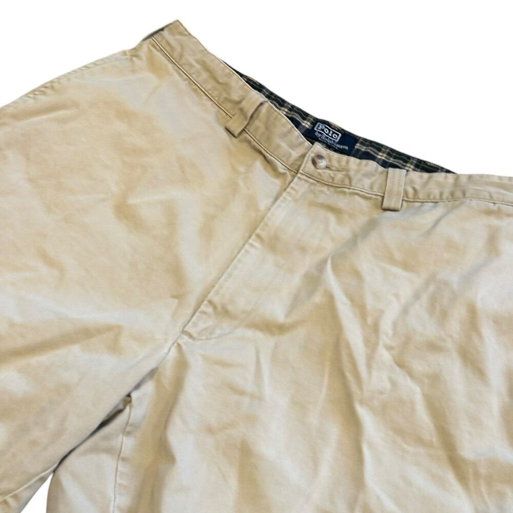 Vintage 90s Polo Ralph Lauren Chino Shorts Men’s 38 Beige Khaki Preppy Golf - Picture 12 of 16